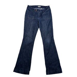 Coldwater Creek 4 Denim Trouser Jean Work Office Dark Wash